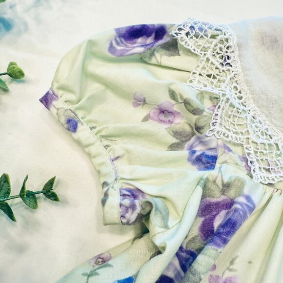 Vintage Baby Dress Floral Lace 18 months Rare Editions - Picture 9 of 16